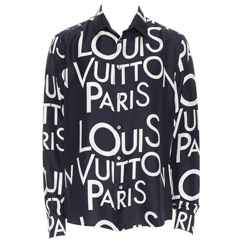 lv shirt ebay|lv shirt black and white.